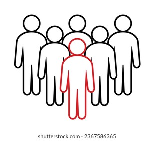 Symbol, people icon. vector file.