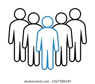 Symbol, people icon. vector file.