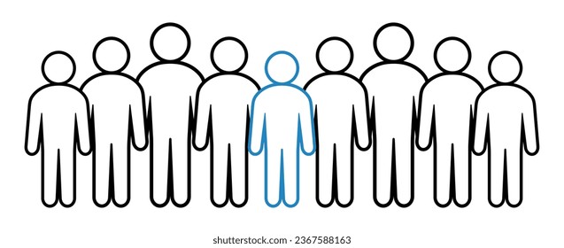 Symbol, people icon. vector file.