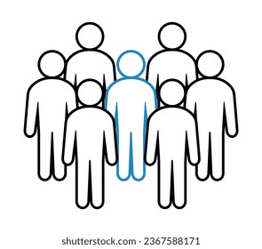 Symbol, people icon. vector file.