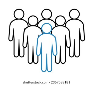 Symbol, people icon. vector file.
