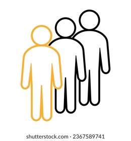 Symbol, Leute Symbol. Vektordatei.