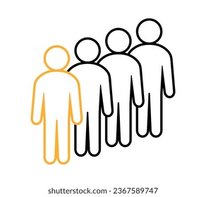 Symbol, people icon. vector file.