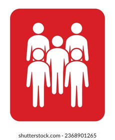 Symbol, Leute Symbol. Vektordatei.
