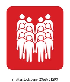 Symbol, Leute Symbol. Vektordatei.