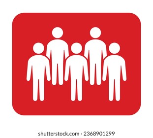 Symbol, people icon. vector file.
