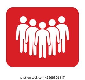 Symbol, Leute Symbol. Vektordatei.