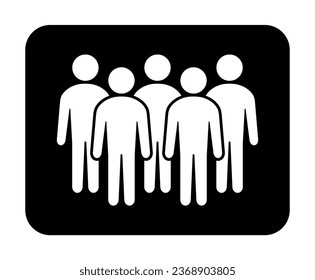 Symbol, people icon. vector file.