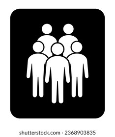 Symbol, people icon. vector file.