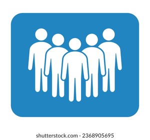 Símbolo, icono de personas. archivo vectorial.