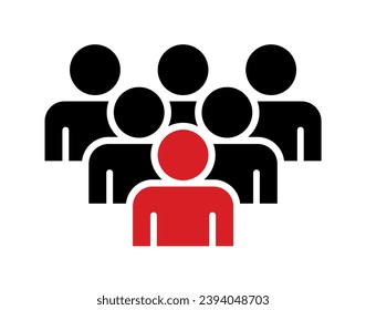 Symbol, people icon. vector file.