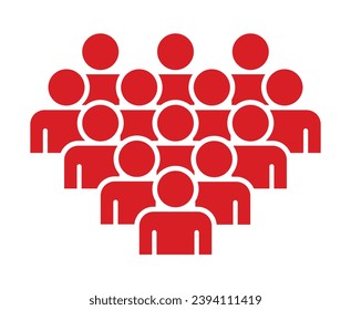 Símbolo, icono de personas. archivo vectorial.