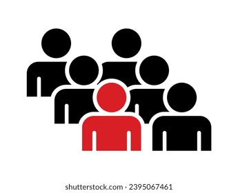 Symbol, people icon. vector file.