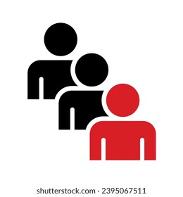 Symbol, people icon. vector file.