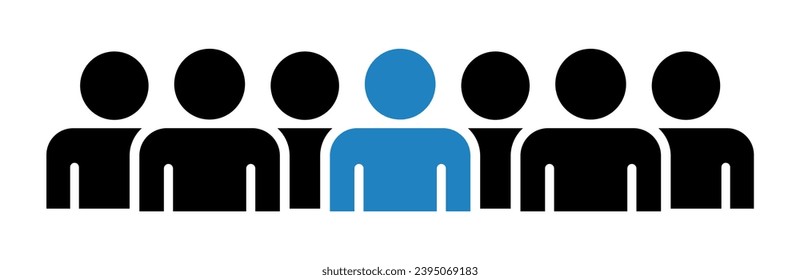 Symbol, people icon. vector file.