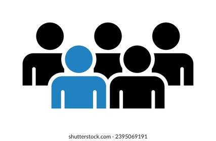 Símbolo, icono de personas. archivo vectorial.
