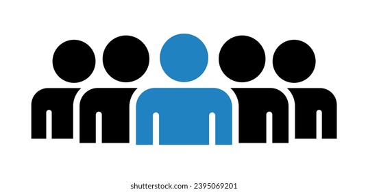 Symbol, people icon. vector file.