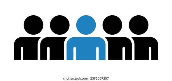 Symbol, people icon. vector file.