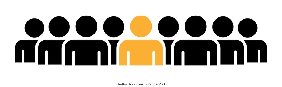 Symbol, people icon. vector file.
