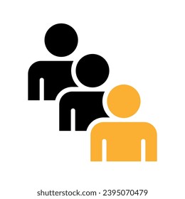Símbolo, icono de personas. archivo vectorial.