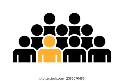 Symbol, people icon. vector file.