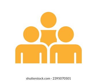 Símbolo, icono de personas. archivo vectorial.