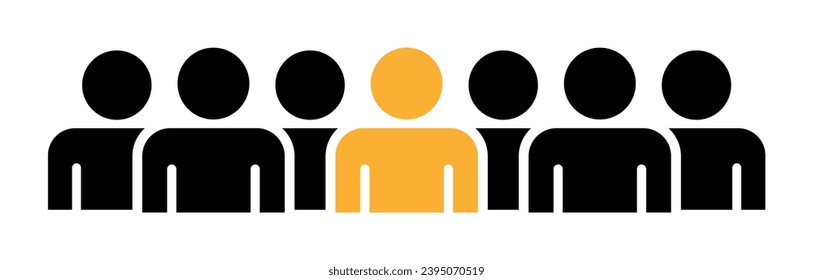 Symbol, people icon. vector file.