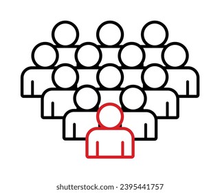 Symbol, people icon. vector file.