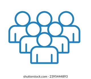 Símbolo, icono de personas. archivo vectorial.