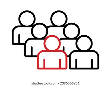 Symbol, people icon. vector file.