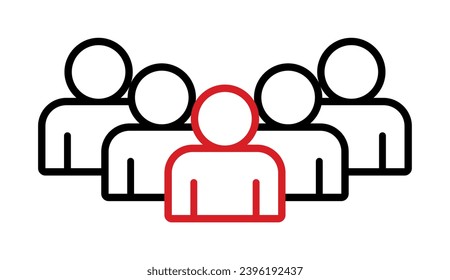 Symbol, people icon. vector file.
