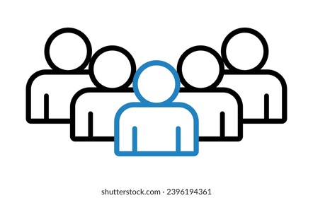 Symbol, people icon. vector file.