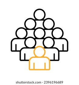 Símbolo, icono de personas. archivo vectorial.