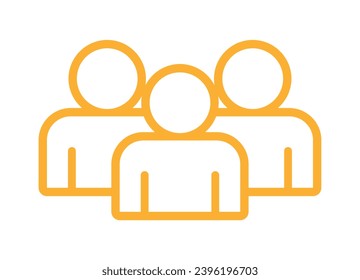 Símbolo, icono de personas. archivo vectorial.