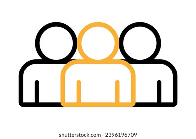 Symbol, people icon. vector file.
