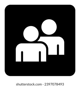 Symbol, people icon. vector file.