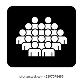 Símbolo, icono de personas. archivo vectorial.