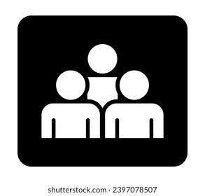 Symbol, people icon. vector file.