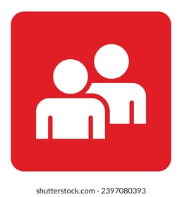 Symbol, people icon. vector file.