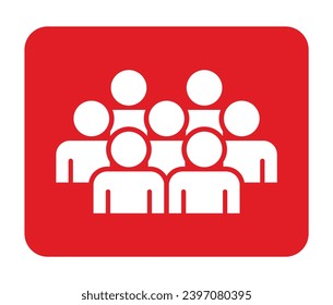Símbolo, icono de personas. archivo vectorial.