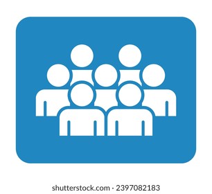 Símbolo, icono de personas. archivo vectorial.