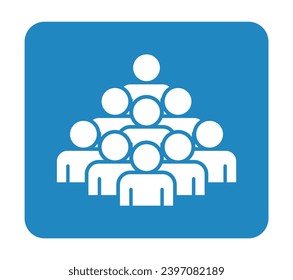 Símbolo, icono de personas. archivo vectorial.
