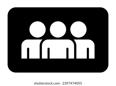 Symbol, Leute Symbol. Vektordatei.
