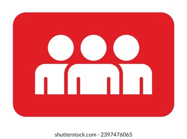 Symbol, people icon. vector file.