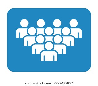 Símbolo, icono de personas. archivo vectorial.