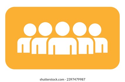Símbolo, icono de personas. archivo vectorial.