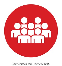 Símbolo, icono de personas. archivo vectorial.