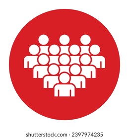 Símbolo, icono de personas. archivo vectorial.