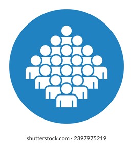 Símbolo, icono de personas. archivo vectorial.