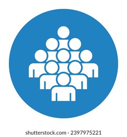 Símbolo, icono de personas. archivo vectorial.
